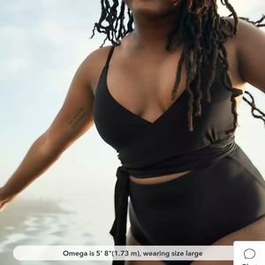 Aerie wrap one piece swimsuit